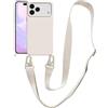 VooDirop Custodia per iPhone 18 Pro Max, con cordino rimovibile, in nylon, antiurto, in silicone, con cordino regolabile per appendere