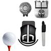 Generic Stencil di precisione a tre denti riutilizzabile per palline da golf | Linea di Golf Strumenti di Putting Per Giocatori Di Golf Uomini Donne Torneo Campo Da Golf Praticare Gamma Guida Golf Club