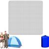Generic Materassino da campeggio - Pellicola di alluminio in PVC composito (cotone | Cuscino isolato, copertura inferiore resistente all'umidità, materasso pieghevole leggero per tenda da trekking all'aperto e