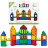 TYTAN Magnetic Tiles 120 pcs Building Set Age 3+ di ZURU | Gioco STEM, Montessori e sensoriale, magneti snap-fit forti, costruisci forme 2D e 3D, sviluppa motricita
