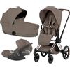 Cybex Platinum Trio Priam Style con Cloud T Plus - Rose Gold - Coconut Brown 2026