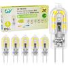 GY Lampadine LED G4 1W Equivalenti a 20W 12V, Lampadina LED 6000K Luce Fredda 173 Lumen, Mini Lampade a Risparmio Energetico Non Dimmabili, Ideale per Cucina, Soggiorno, Lampade, 6 Pezzi