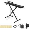 Uimoso Pianoforte digitale 88 tasti semipesati con supporto e leggio, nero