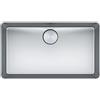 Franke PRONTA CONSEGNA - Franke Lavello una vasca Mythos Incasso Semifilo/Filotop MYX 210-70 127.0618.827 finitura inox satinato da 71,2x41,2 cm