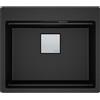 Franke: Lavello una vasca da Incasso KNG PRO 610-53 FTL 114.0751.843 finitura nero da 59 cm
