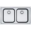 Franke PRONTA CONSEGNA - Franke: Lavello due vasche da incasso SRX 620-86 101.0356.664 in acciaio inox da 86 cm