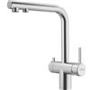 Franke Miscelatore a tripla via bicomando ATLAS NEO CLEAR WATER SWIVEL SS 120.0759.333 in acciaio inox