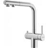 Franke Miscelatore a tripla via bicomando ATLAS NEO CLEAR WATER DOCCIA 120.0758.155 finitura inox satinato