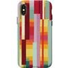 generic Custodia per iPhone X/XS Grafica geometrica a righe colorate