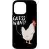 Funny Chicken Butt Joke Meme Gifts Men W Custodia per iPhone 14 Pro Max Guess What Chicken Butt Divertente Chicken Butt White Hen Meme