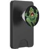 Ghostbusters Slimer Green Ghost, film del 1984, pop art, mezzitoni PopSockets PopWallet per MagSafe