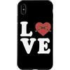 Jazz Band Bassoon Player Merch With Retr Custodia per iPhone XS Max Fagotto LOVE Spelled Out Heart