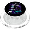 Anime Gaming Sleep Social Life Funny Gam Anime Gaming Livello Massimo Divertente Kawaii Otaku Gamer Uomini Teen Boy PopSockets PopGrip per MagSafe