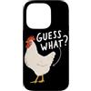 Funny Chicken Butt Joke Meme Gifts Men W Custodia per iPhone 14 Pro Guess What Chicken Butt Divertente Chicken Butt White Hen Meme