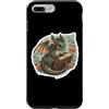 Book Lover Literary Dragon Bookworm Prod Custodia per iPhone 7 Plus/8 Plus Amante dei libri Drago Letterario Bookworm Lettura Bibliotecario Carino