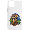 Cool Wombat Leadership Cartoon Art Custodia per iPhone 14 Plus Wombat allegro che cammina come un leader audace