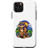 Cool Wombat Leadership Cartoon Art Custodia per iPhone 11 Pro Wombat allegro che cammina come un leader audace