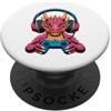 Cool Japanese Dragon Boy Viking Dragon G Cuffie cinesi con stampa drago per videogiochi con drago carino PopSockets PopGrip Adesivo