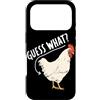 Funny Chicken Butt Joke Meme Gifts Men W Custodia per iPhone 17 Pro Guess What Chicken Butt Divertente Chicken Butt White Hen Meme