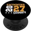 Class of 2027 Graduation Shirts Nuoto Senior Nuoto Notturno Senior 2027 Laurea 17 PopSockets PopGrip Adesivo