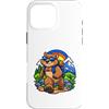 Cool Wombat Leadership Cartoon Art Custodia per iPhone 16 Pro Max Wombat allegro che cammina come un leader audace