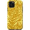 generic Custodia per iPhone 11 Pro Grafica gialla con stampa animalier a righe