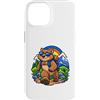 Cool Wombat Leadership Cartoon Art Custodia per iPhone 14 Wombat allegro che cammina come un leader audace
