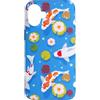 Oriental Pond Aesthetic Creation Custodia per iPhone 16 Plus Grafica giapponese con foglia di loto per carpe koi