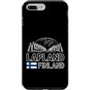 Lapland Finland Travel Souvenirs Custodia per iPhone 7 Plus/8 Plus Lapponia Finlandia Scenic Arch Viaggio Souvenir