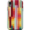 generic Custodia per iPhone XR Grafica geometrica a righe colorate