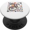 Cool Japanese Dragon Boy Viking Dragon G Drago Cinese Stampa Bambini Fiori Floreali Colorati Art Dragon PopSockets PopGrip Adesivo
