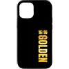 1616 Golden Birthday Custodia per iPhone 12/12 Pro Candela con testo verticale Golden Birthday 16th
