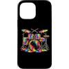 Drums Lover Gifts for Music Drummers Mus Custodia per iPhone 13 Pro Max Batteria colorata Drumming Drumming Percussioni Drummer