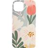 Disegni estetici moderni di fiori colora Custodia per iPhone 15 Plus Modello di fiore astratto collage giardino