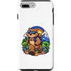 Cool Wombat Leadership Cartoon Art Custodia per iPhone 7 Plus/8 Plus Wombat allegro che cammina come un leader audace