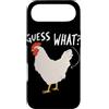 Funny Chicken Butt Joke Meme Gifts Men W Custodia per iPhone Air Guess What Chicken Butt Divertente Chicken Butt White Hen Meme