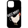 Funny Chicken Butt Joke Meme Gifts Men W Custodia per iPhone 12 mini Guess What Chicken Butt Divertente Chicken Butt White Hen Meme