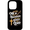 Jazz Band Bassoon Player Merch With Retr Custodia per iPhone 15 Pro Quanto a me e al mio fagotto serviremo il Signore