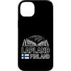 Lapland Finland Travel Souvenirs Custodia per iPhone 14 Plus Lapponia Finlandia Scenic Arch Viaggio Souvenir
