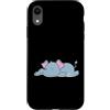 Sleep Tired Animal Nightgown children Py Custodia per iPhone XR dormire piccolo elefante