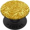 generic Grafica gialla con stampa animalier a righe PopSockets PopGrip Adesivo