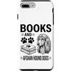 Funny Afghan Hound Dog And Book Designs Custodia per iPhone 7 Plus/8 Plus Libri E Cane Segugio Afgano Divertente Cane Levriero Afgano