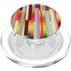 generic Grafica geometrica a righe colorate PopSockets PopGrip per MagSafe