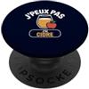 French Cider Humor Drink Lovers Vintage Francese J'Peux Pas J'Ai Cidre Amanti Sidro Divertente PopSockets PopGrip Adesivo