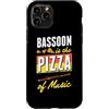 Jazz Band Bassoon Player Merch With Retr Custodia per iPhone 11 Pro Fagotto La Pizza Della Musica