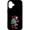 Gamer Christmas Gifts & Holiday Gaming A Custodia per iPhone 16 Scheletro divertente Giocare Video Giochi Natale Gamer