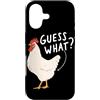 Funny Chicken Butt Joke Meme Gifts Men W Custodia per iPhone 17 Guess What Chicken Butt Divertente Chicken Butt White Hen Meme