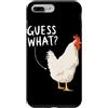 Funny Chicken Butt Joke Meme Gifts Men W Custodia per iPhone 7 Plus/8 Plus Guess What Chicken Butt Divertente Chicken Butt White Hen Meme