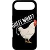 Funny Chicken Butt Joke Meme Gifts Men W Custodia per iPhone Air Guess What Chicken Butt Divertente Chicken Butt White Hen Meme