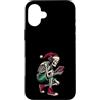 Gamer Christmas Gifts & Holiday Gaming A Custodia per iPhone 16 Plus Scheletro divertente Giocare Video Giochi Natale Gamer